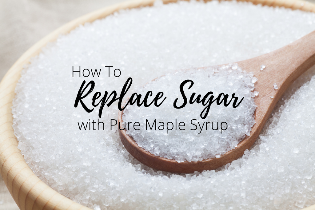 replace sugar with maple syrup